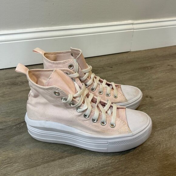 Converse Chuck Taylor All Star Light Pink Move Platform Sneakers Women’s Size 6 - Picture 3 of 7